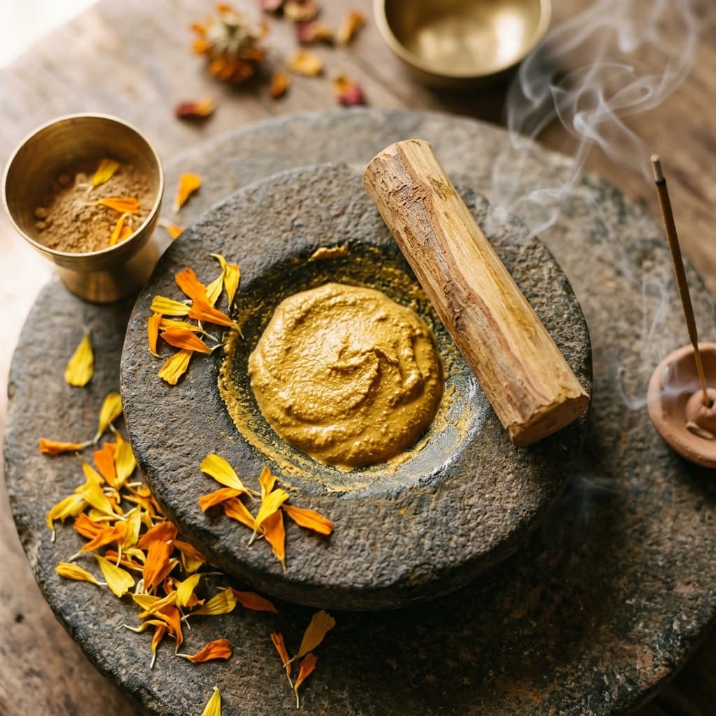 Bamboo-less Dhoop Sticks — Chandan fragrance note illustration