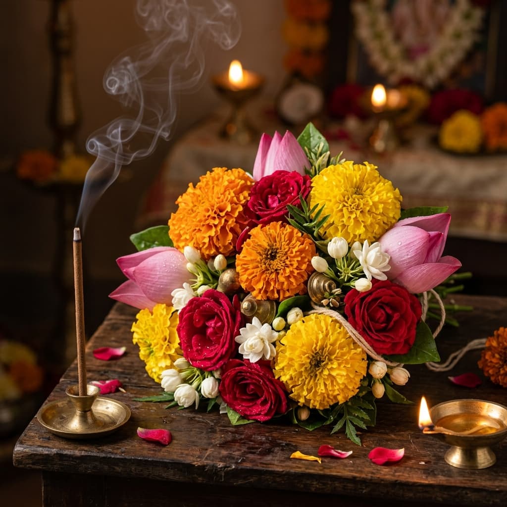 Bamboo-less Dhoop Sticks — Phoolwari fragrance note illustration