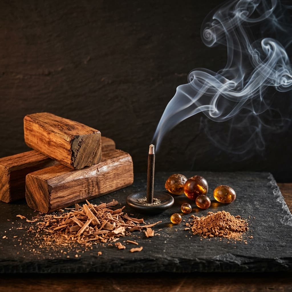 Bamboo-less Dhoop Sticks — Sandalwood fragrance note illustration